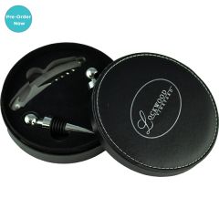 Vino Vinyl Leather Wine Opener Set