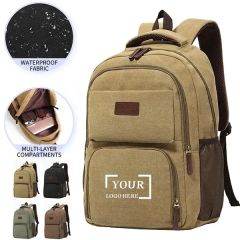 Vintage Canvas Laptop Backpack