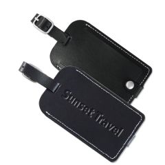 Vintage Leather Luggage Tag