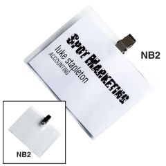 Vinyl Badge Holder W/Bulldog Clip