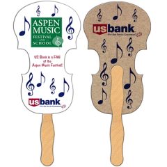 Violin Recycled Hand Fan
