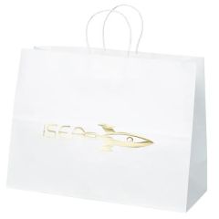 Vogue - White Shopper - Foil Print