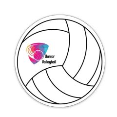 Volleyball Shaped Notekeeper Magnet 20 MIL