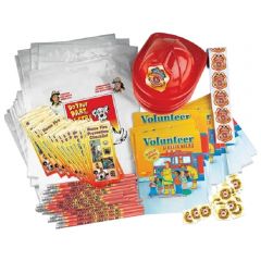 Volunteer Firefighters Fire Safety - 700 Piece Open House Kit