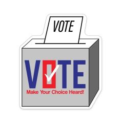 Vote Shaped Notekeeper Magnet 20 MIL