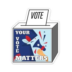 Vote Shaped Notekeeper Magnet 35 MIL