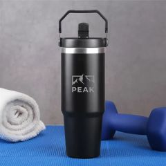 Voyager 30 Oz. Flip Straw Tumbler