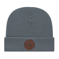 Waffle Knit Cap With Cuff