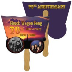 Wagon Hand Fan Full Color 2 Sides