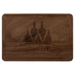 Walnut Cutting Board With Drip Ring