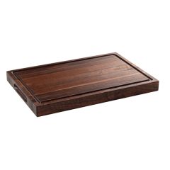 Walnut Cutting Board With Juice Groove and Handle