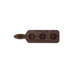 Walnut Paddle 3-Slot Sampler Board