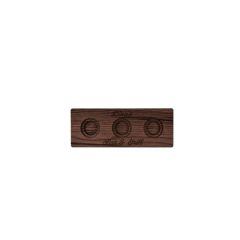 Walnut Rectangular 3-Slot Sampler Board