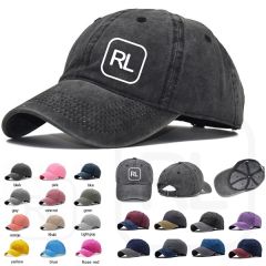 Washed Denim Baseball Cap