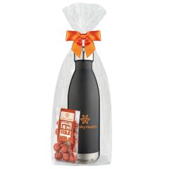 Water Bottle With Chocolate Basketballs