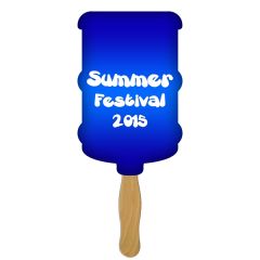 Water Cooler Hand Fan Full Color 1 Side