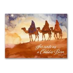 Watercolor Wise Men Religious Card