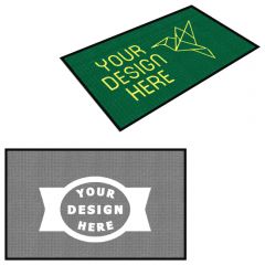 Waterhog Inlay Logo Mat Fashion Borders 3 Ft X 5 Ft