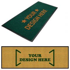 Waterhog Inlay Logo Mat Fashion Borders 4 Ft X 12 Ft