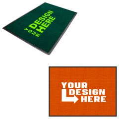 Waterhog Inlay Logo Mat Fashion Borders 6 Ft X 8 Ft