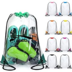 Waterproof Small Clear Drawstring Bags For Colleges Sport