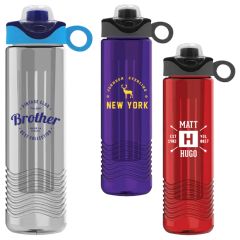 Wave 24 Oz Water Bottles - Drink Thru Snap On & Infuser