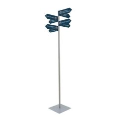 Wayfinding Arrow Sign Post Kit With Eight Signs