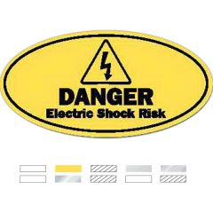 Weatherproof Die Cut Oval Polyester Label