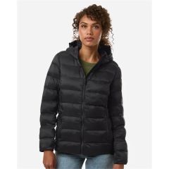 Weatherproof Women's Lightweight Poly-Filled Hooded Puffe