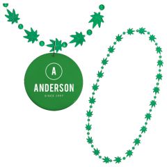Weed Necklace Pot Leaf With Medallion Non-Light Up