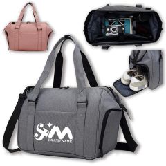 Weekender Airplane Duffel Bags Luggage With Shoe Compartment
