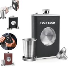 Whiskey Hip Flask With Collapsible Shot Glass & Funnel