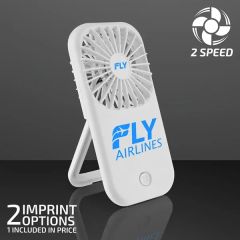 White Fan With Kickstand