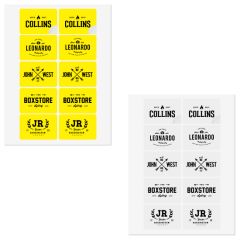 White Litho Laser Labels