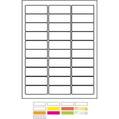 White Litho Desk Top and Laser Printer Labels