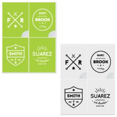 White Litho Desk Top and Laser Printer Labels