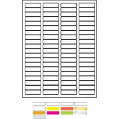 White Litho Laser Labels