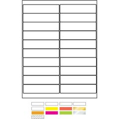 White Litho Laser Labels