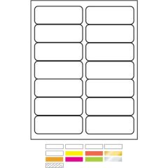 White Litho Laser Labels