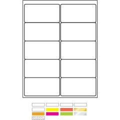 White Litho Laser Labels