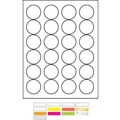 White Litho Laser Labels