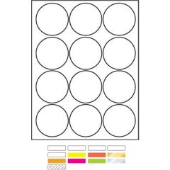 White Litho Laser Labels