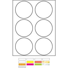 White Litho Laser Labels