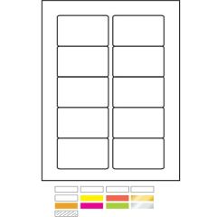 White Litho Laser Labels
