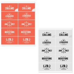 White Litho Laser Labels