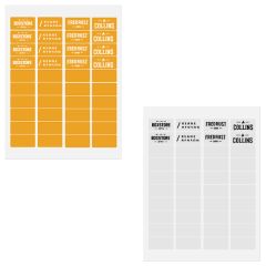 White Litho Laser Labels