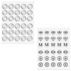 White Litho Laser Labels