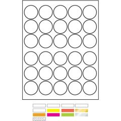 White Litho Laser Labels