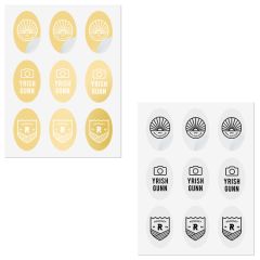 White Litho Laser Labels