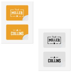 White Litho Laser Labels